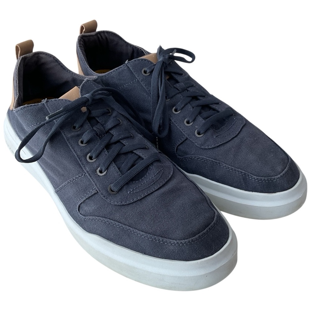 Cole Haan C34716 GrandPro Rally Court Blue Canvas Casual Sneakers Men’s Size 12M